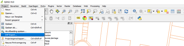 Eksportere QGIS DXF