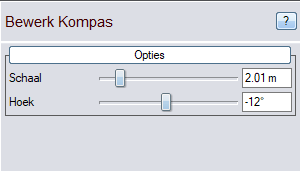Kompass i 3D Garden Designer