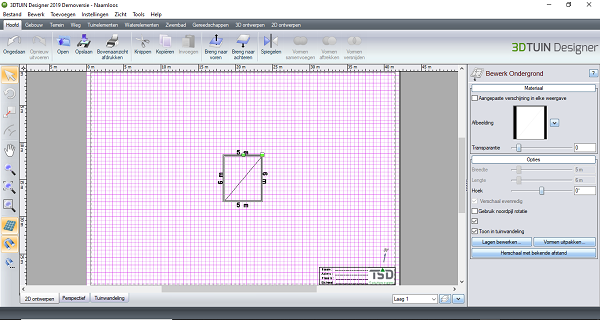 DXF i 3D TUIN Designer