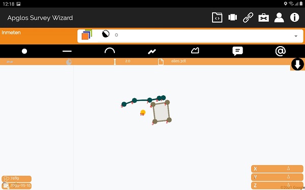 Les fil fra 3D TUIN Designer i Apglos Survey Wizard