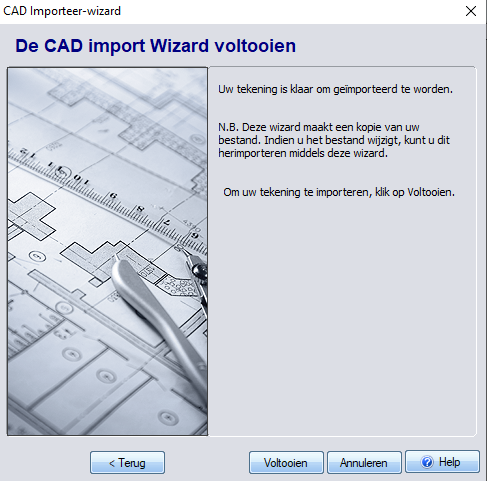 Fullstendig import fra DXF-3D TUIN Designer